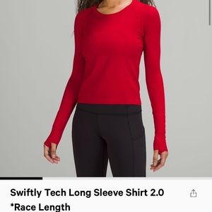 Lululemon swiftly dark red size 8